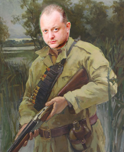 портрет охотника